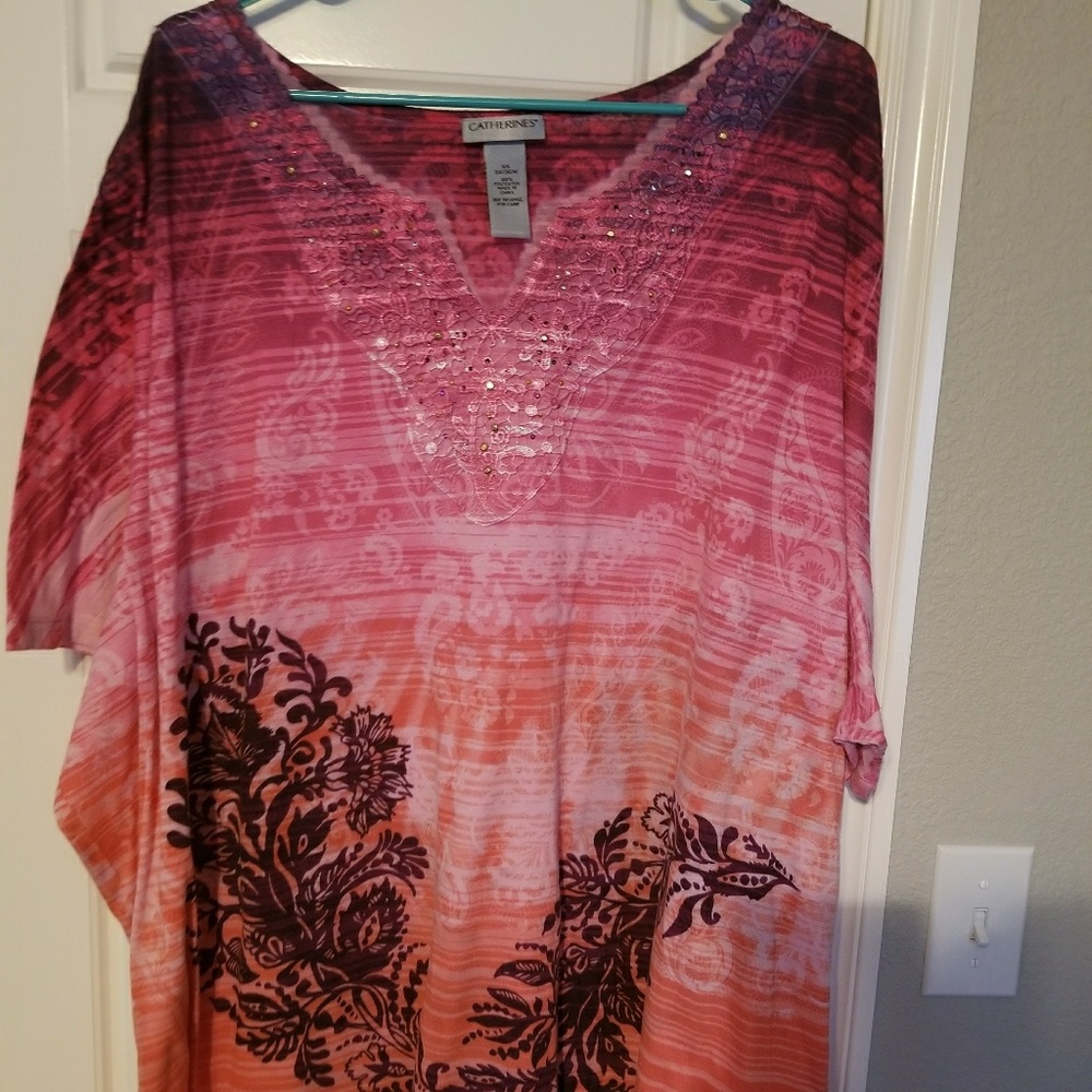 Dressy short sleeve blouse